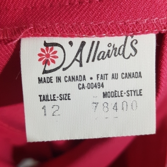 Vintage D'Allaird's Pleated Pink Midi Skirt - Picture 8 of 9